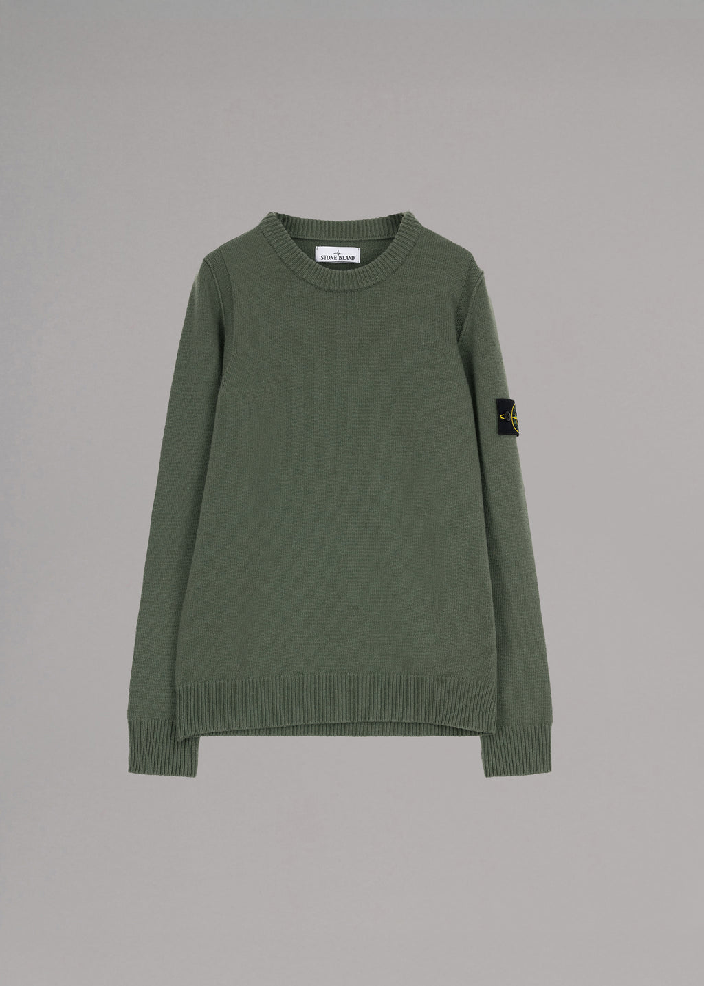 508A3' knitted sweater by Stone Island in olive – Dantendorfer