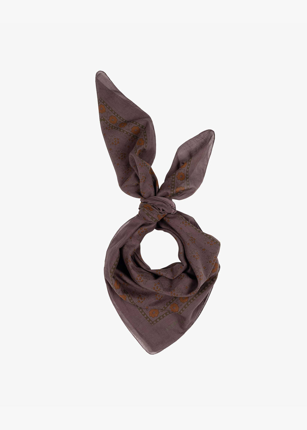 Foulard Classique Scarf in Maroon main image 0