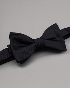 Ribbed Silk Bow Tie
