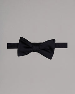 Ribbed Silk Bow Tie